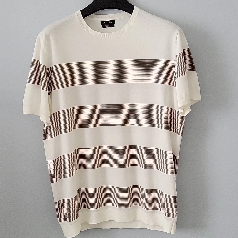 Massimo Dutti Short Sleeve Knit Sweater - Picture 2 of 7